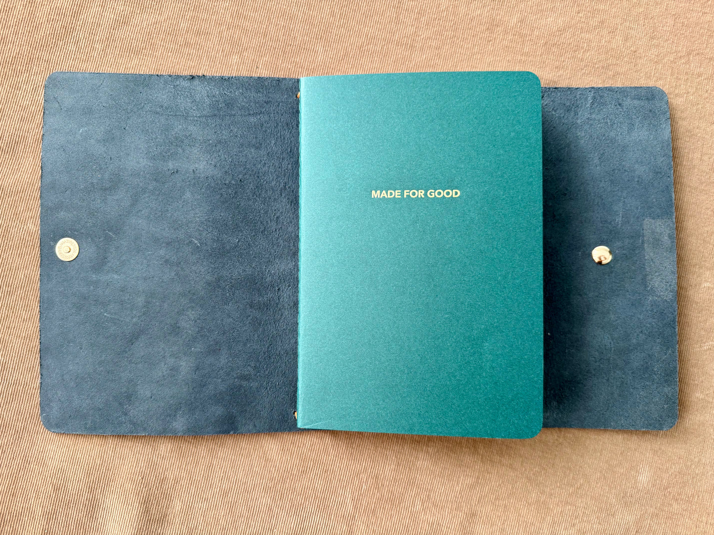 Large (A5) Trifold Leather Journal Cover